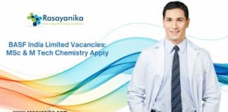 BASF India Limited Vacancies: MSc & M Tech Chemistry Apply