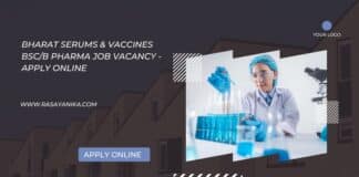 Bharat Serums & Vaccines BSc/B Pharma Job Vacancy - Apply Online