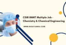 CSIR IMMT Multiple Job Vacancy - Chemistry & Chemical Engineering