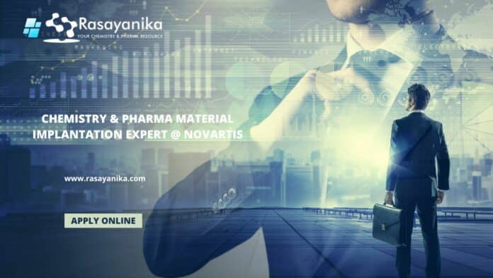 Chemistry & Pharma Material Implantation Expert @ Novartis
