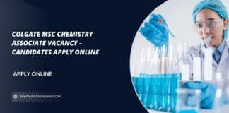 Colgate MSc Chemistry Associate Vacancy - Candidates Apply Online
