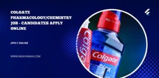 Colgate Pharmacology/Chemistry Job - Candidates Apply Online
