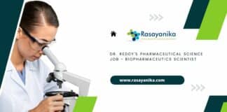 Dr. Reddy's Pharmaceutical Science Job - Biopharmaceutics Scientist