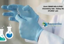 Govt CBMR MSc & PhD Chemistry Job - Salary Rs 47,000/- pm