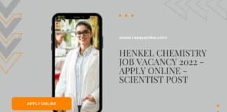 Henkel Chemistry Job Vacancy 2022 - Apply Online - Scientist Post