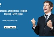 Honeywell Vacancy 2022 - Chemical Engineer - Apply Online