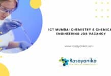 ICT Mumbai Chemistry & Chemical Engineering Job Vacancy