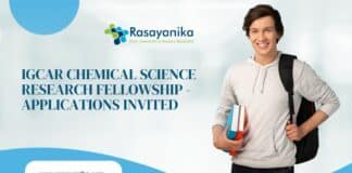 IGCAR Chemical Science Research Fellowship - Applications Invited
