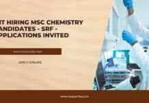 JIIT Hiring MSc Chemistry Candidates - SRF - Applications Invited