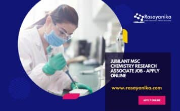 Jubilant MSc Chemistry Research Associate Job – Apply Online Jubilant MSc Chemistry Research Associate Job - Apply Online