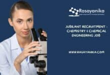 Jubilant Recruitment - Chemistry & Chemical Engineering Job