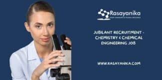 Jubilant Recruitment - Chemistry & Chemical Engineering Job