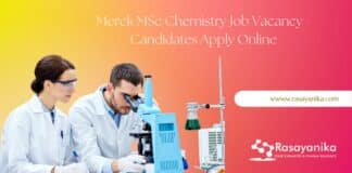 Merck MSc Chemistry Job Vacancy - Candidates Apply Online