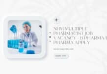 NHM Multiple Pharmacist Job Vacancy - B Pharma/D Pharma Apply