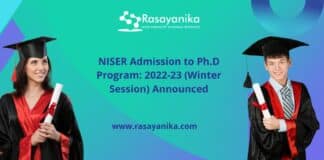 NISER Admission to Ph.D Program: 2022-23 (Winter Session) Announced