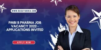 PMBI B Pharma Job Vacancy 2022 - Applications Invited