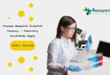 Process Research Scientist Vacancy - Chemistry Candidates Apply