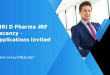 SJRI D Pharma JRF Vacancy - Applications Invited