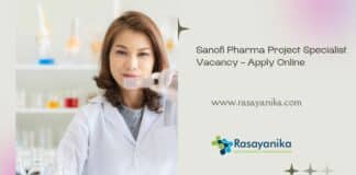 Sanofi Pharma Project Specialist Vacancy - Apply Online