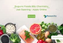 Suguna Foods BSc Chemistry Job Opening - Apply Online