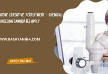 Syngene Executive Recruitment - Chemical Engineering Candidates Apply