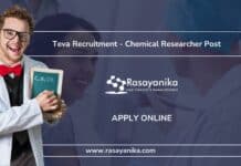 Teva Recruitment - Chemical Researcher - Apply Online