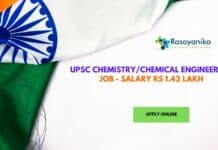 UPSC Chemistry/Chemical Engineering Job - Salary Rs 1.42 Lakh