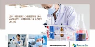 USP Freshers Chemistry Job Vacancy - Candidates Apply Online