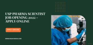USP Pharma Scientist Job Opening 2022 - Apply Online