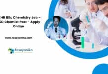 BEHR BSc Chemistry Job - R&D Chemist Post - Apply Online