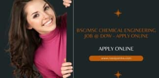 BScMSc Chemical Engineering Job @ Dow - Apply Online