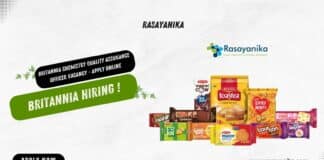 Britannia Chemistry Quality Assurance Officer Vacancy - Apply Online