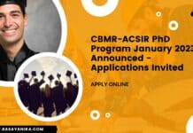 CBMR-ACSIR PhD Program January 2023 Announced - Applications Invited