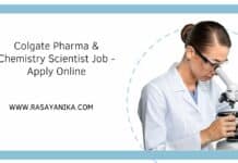 Colgate Pharma & Chemistry Scientist Job - Apply Online
