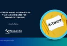 Govt NDTL Hiring 10 Chemistry & Pharma Candidates For Training/Internship