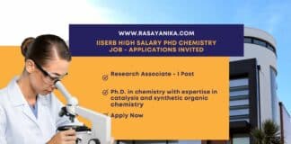 IISERB High Salary PhD Chemistry Job - Applications Invited
