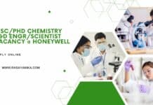 MSc/Phd Chemistry R&D Engr/Scientist Vacancy @ Honeywell