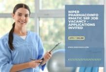 NIPER Pharmacoinformatic SRF Job Vacancy - Applications Invited