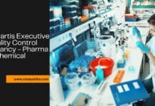 Novartis Executive Quality Control Vacancy - Pharma & Chemical