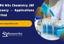 PDPU MSc Chemistry JRF Vacancy - Applications Invited