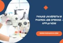 Panjab University M Pharma Job Opening - Apply Now