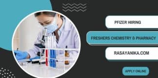 Freshers Chemistry & Pharmacy Job