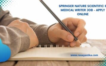 Springer Nature Scientific & Medical Writer Job – Apply Online Springer Nature Scientific & Medical Writer Job - Apply Online