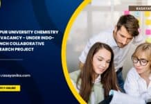 Tezpur University Chemistry JRF Vacancy - Under Indo-French Collaborative Research Project