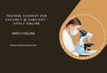 Trainee Chemist Job Vacancy @ Jubilant - Apply Online