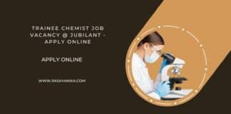 Trainee Chemist Job Vacancy @ Jubilant - Apply Online