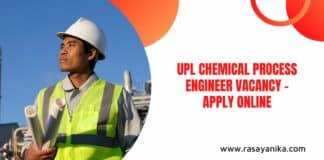 UPL Chemical Process Engineer Vacancy - Apply Online
