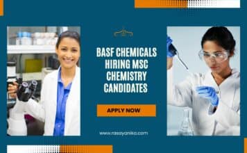 BASF Chemicals Hiring MSc Chemistry Candidates – Apply Now BASF Chemicals Hiring MSc Chemistry Candidates