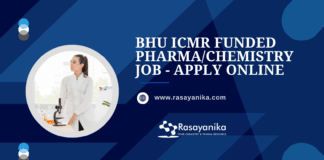 BHU ICMR Funded Pharma/Chemistry Job - Apply Online