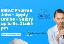 BIRAC Pharma Jobs - Apply Online - Salary up to Rs. 2 Lakh pm